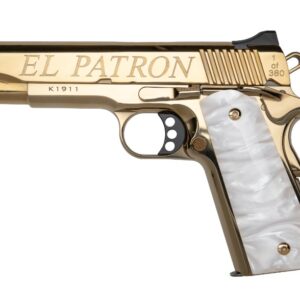 KIMBER CNC 1911 EL PATRON 38SUP 9RD 5IN BARREL GOLD ENGRAVED 10238