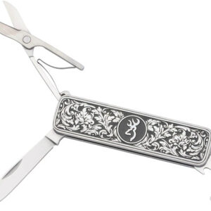 BROWNING KNIFE MORGAN FOLDER - MULTI FUNCTION SCROLL ENGRAVED