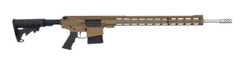 GLFA 243WIN AR10 RIFLE BRONZE 24IN BARREL 20IN MLOK STYLE RAIL 5RD GL10243SS BRZ