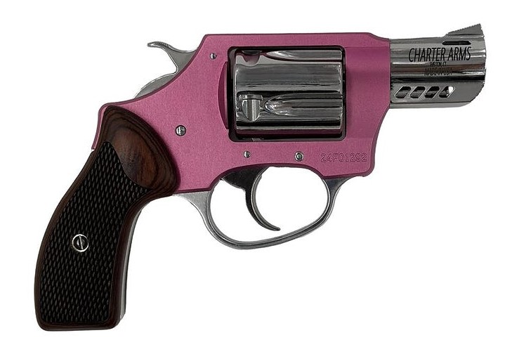CHARTER ARMS COYOTE .380 ACP 5RD 2IN BARREL 2 MOON CLIPS INCLUDED LAVENDER 53804