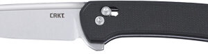 CRKT Q COMPACT 3.05" PLAIN - EDGE BLACK STNWSH CROSSBAR