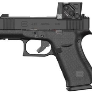 GLOCK 43X MOS8 9MM AIMPOINT 3.41IN BARREL 10RD COA BOF/UCSR 5.5LB WITH FRONT RAILS COM PX4350B01FRMOS8A4