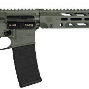 DIAMONDBACK DB15 5.56 16IN DIAMONDBACK W/ 15IN M-LOK ANTI ROTATION V4 S RAIL WITH FULL PIC AND FRONT QD AMBI CONTROLS JUNGLE GREEN 1 30RD PMAG DB1784K791