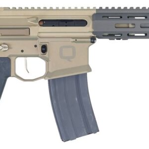 Q HONEY BADGER 5.56 NATO 9.69IN BARREL 1 IN 15 TWIST PISTOL WITH BRACE GRAY ACCENTS HB-556-10IN-PISTOL