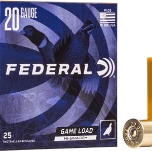 FEDERAL GAME LOAD 20GA 2.75" - 1OZ #5 25RD 10BX/CS