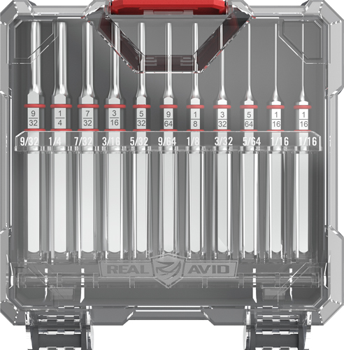 REAL AVID ACCU-PUNCH SET - 11 PIECE STANDARD PIN PUNCH