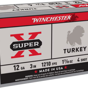 WINCHESTER SUPER-X TURKEY 12GA - 3" 1-7/8OZ #4 10RD 10BX/CS