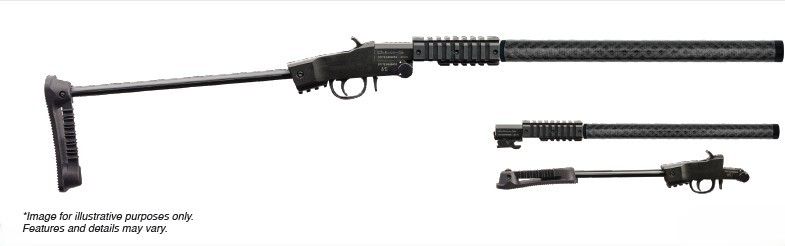 CHIAPPA LITTLE BADGER 22LR - TDX CARBON FIBER SHROUD 16.5"