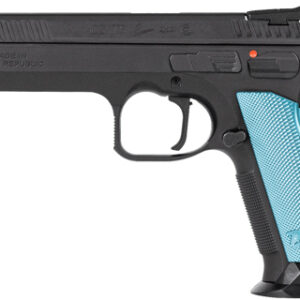 CZ TS2 SA 9MM FS 20RD - BLACK POLYCOAT BLUE GRIP
