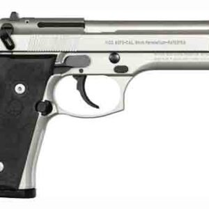 BERETTA 92FS 9MM 4.9" 15RD - INOX BLACK RUBBER GRIPS USA