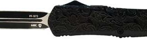 TEMPLAR KNIFE LARGE OTF MAIDEN - BLACK GLOSS 3.5" BLK DAGGER