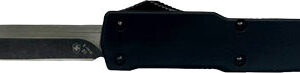 TEMPLAR KNIFE SLIM ZINC OTF D2 - BLK DROP POINT 3.1" BLK RUBBER