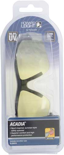 HOWARD LEIGHT ACADIA GLASSES - BLACK FRAME/AMBER LENS - Image 2