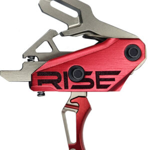 RISE TRIGGER REV 535 SLIDE AND - SNAP BUILT IN PINS SILVER/RED