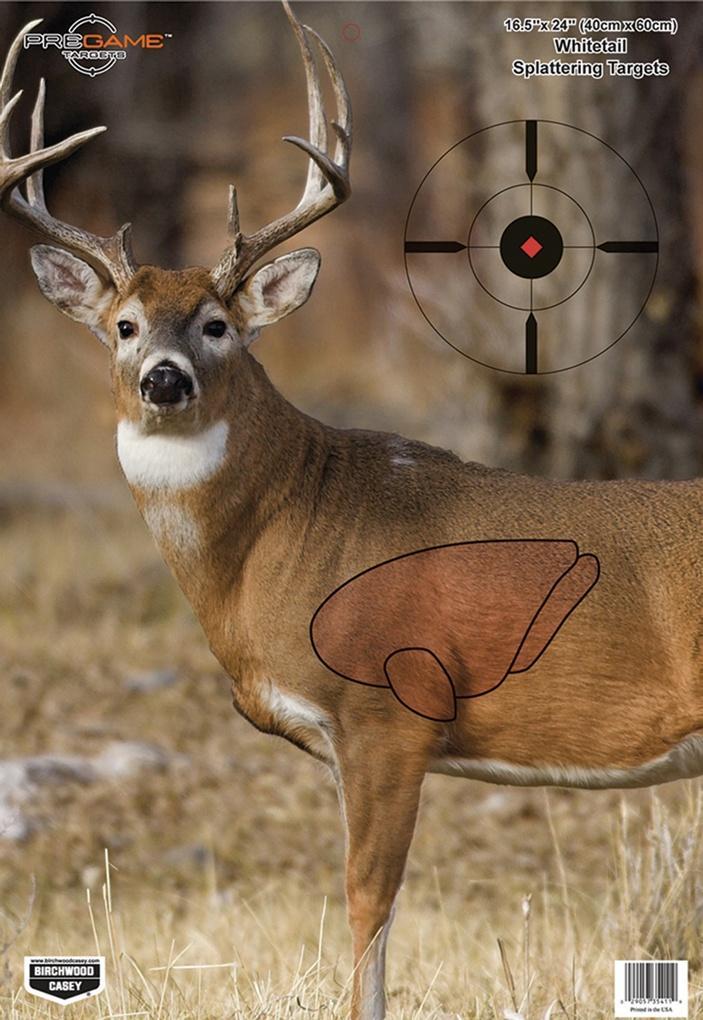 Birchwood Casey Pregame Targets Deer 16.5"x24" 3/ct
