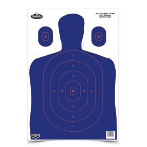 Birchwood Casey Dirty Bird BC-27 Silhouette Target 16.5"x24" Blue/Orange 3/ct