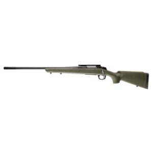 CVA Cascade XT left Hand Rifle 300 Win Mag 3rd Capacity 24" Threaded Cerakote Black Barrel OD Green/Black Web Stock Pic Rail