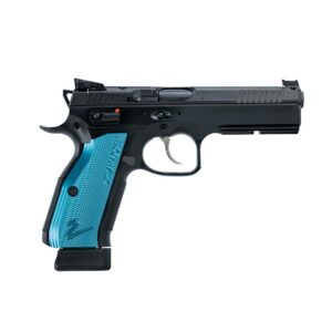 CZ Shadow 2 Optic Ready Handgun 9mm Luger 19rd Magazine 4.7" Barrel Black Frame Blue Grips