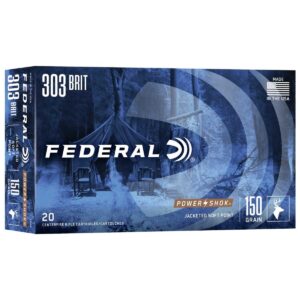 Federal Power-Shok Rifle Ammunition .303 British 150 gr SP 2690 fps - 20/ct