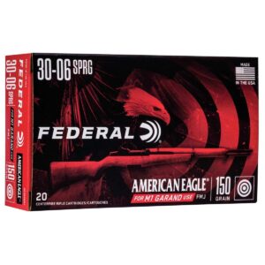 Federal American Eagle Rifle Ammunition .30-06 Sprg 150 gr FMJ 2740 fps - 20/box