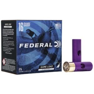 Federal Game-Shok Upland Game Hi Brass Load Shotshells 16 ga 2-3/4" 1-1/8 oz 1295 fps #7.5 25/ct