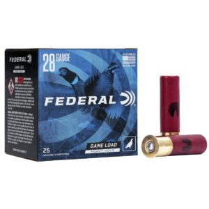 Federal Game-Shok Upland Hi Brass Load Shotshells 28 ga 2-3/4" 1 oz 1220 fps #6 25/ct