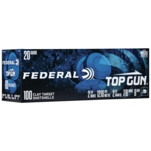 Federal Top Gun Shotshells 20 ga 2-3/4" 7/8oz 1210 fps #8 100/ct