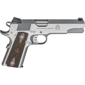 Springfield 1911 Garrison Handgun 9mm Luger 9rd Magazine 5" Barrel Stainless