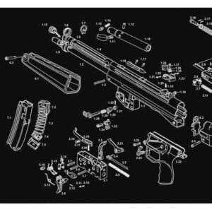 TekMat 12x36 Gun Cleaning Mat - Heckler & Koch MP5