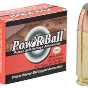 Glaser Pow'RBall Handgun Ammunition 9mm Luger (+P) 100 gr JHP 1475 fps 20/box