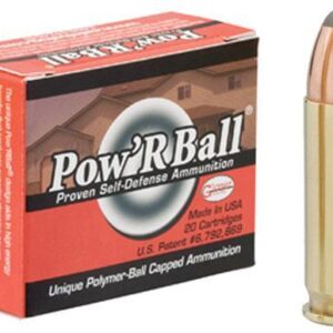 Glaser Pow'RBall Handgun Ammunition .38 Super 100 gr JHP 1525 fps 20/box