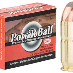 Glaser Pow'RBall Handgun Ammunition .45 ACP 165 gr JHP 1225 fps 20/box