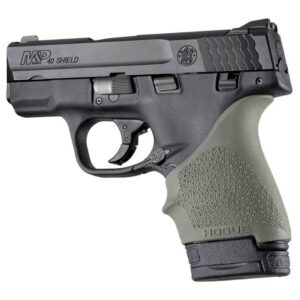 Hogue HandAll Beaver Tail Grip Sleeve S&W M&P Shield Ruger LC9 Glock 26/27 OD G