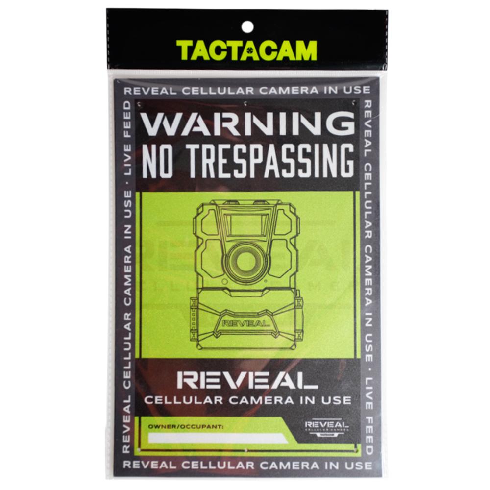 Tactacam No Trespassing Sign 3/ct