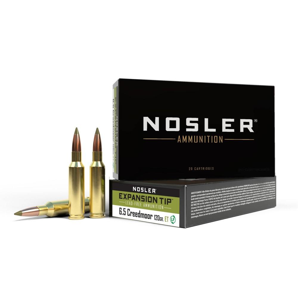 Nosler E-Tip Rifle Ammunition 6.5 Creedmoor 120 gr E-Tip 2850 fps 20/ct