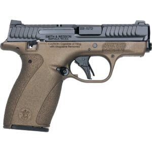 S&W M&P Bodyguard 2.0 Midnight Bronze Thumb Safety Handgun .380 Auto 10(1)&12(1)rd Magazines 2.75" Barrel Midnight Bronze Grip