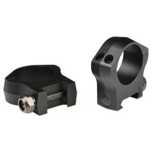 Warne 2-Piece Picatinny Style Mountain Tech Scope Rings 30mm Low - Matte