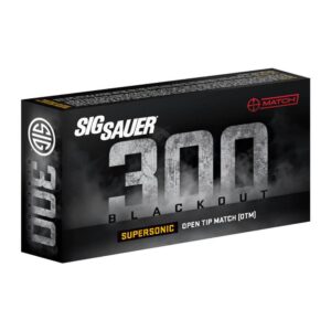 Sig Sauer Match Supersonic Rifle Ammunition .300 AAC Blackout 125gr OTM 2200 fps 20/ct