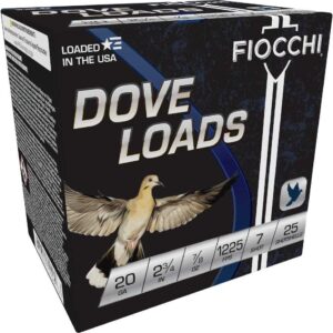 Fiocchi Steel Target Shotshells 20 ga 2-3/4" 7/8oz 1225fps #7 25/ct