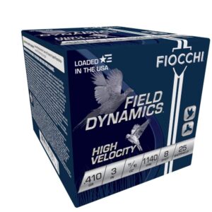 Fiocchi High Velocity Shotshells .410 ga 3" 11/16 oz. 1140 fps #8 25/rd