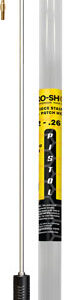 PRO SHOT STAINLESS 1PC PISTOL - CLEANING ROD 12" .22 CAL & UP