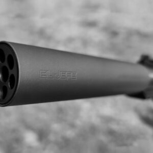 BOSS EL JEFE .22 - 1/2X28  22LR/5.7X28 HIGH PRESSURE RATED SILENCER USER SERVICEABLE ROBUST AND LIGHTWEIGHT EJ-1050-22-SS-12-SE-BLK