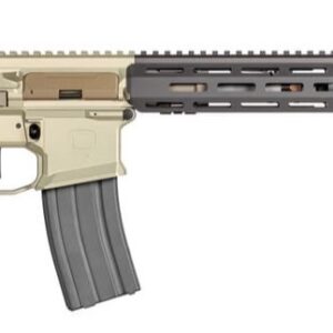 Q HONEY BADGER 300 BLACKOUT 7IN BARREL 1IN 15 TWIST SBR WITH DIRECT THREAD HB SILENCER GRAY ACCENTS HB-300BLK-7IN-HBSIL