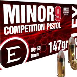 ELEY MINOR 9 COMPETITION 9MM - 147GR FMJ 50RD 20BX/CS