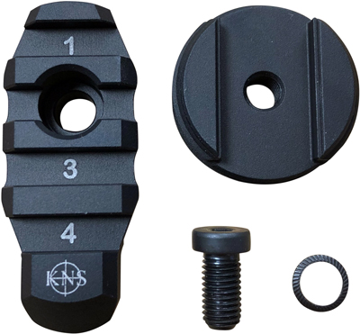 KNS STOCK ADAPTER W/FLANGE - AR BUFFER TO PICATINNY RAIL