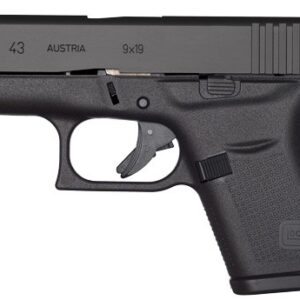 GLOCK 43 9MM LUGER FS 6-SHOT - BLACK