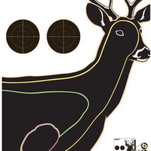 Champion VisiColor High-Visibility Paper Targets Deer 13" X 18" 10/Pack