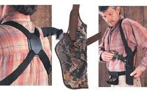 Uncle Mike's Sidekick Vertical Shoulder Holsters 3" to 4" Med./Lg. DA Revols - RH
