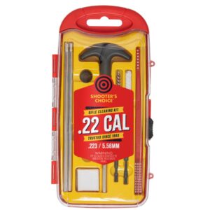 Shooters Choice .22 Cal Rifle Cleaning Kit with Aluminum Rod