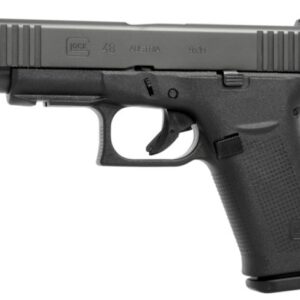 GLOCK 48 9MM 4.17IN BARREL 15RD BLACK FXD 5.5LB W/FRONT RAILS PA4850203FR